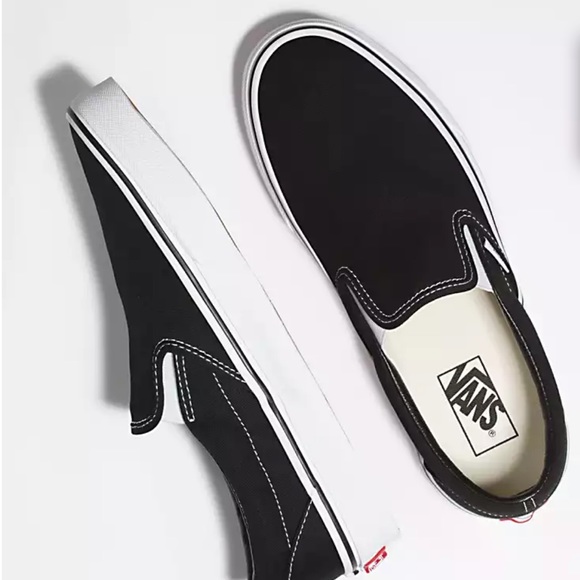 Vans Shoes - Womens/Mens Black and White Vans
